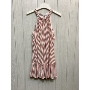 Mustard Seed Pink Stripe Sleeveless Dress Size Small NWT